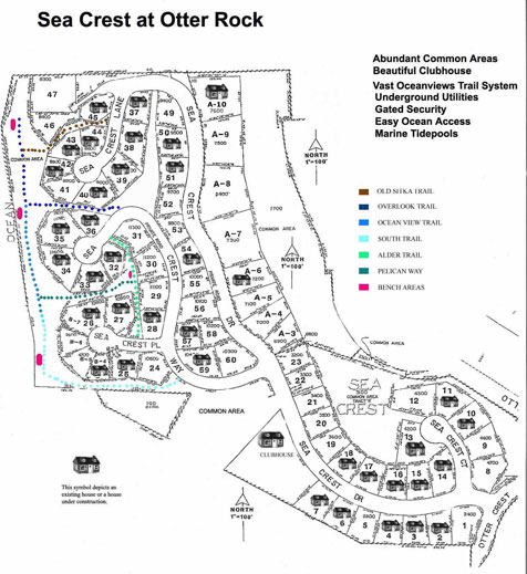 Plat Map Sea Crest A Gated Oceanfront Community In Otter Rock